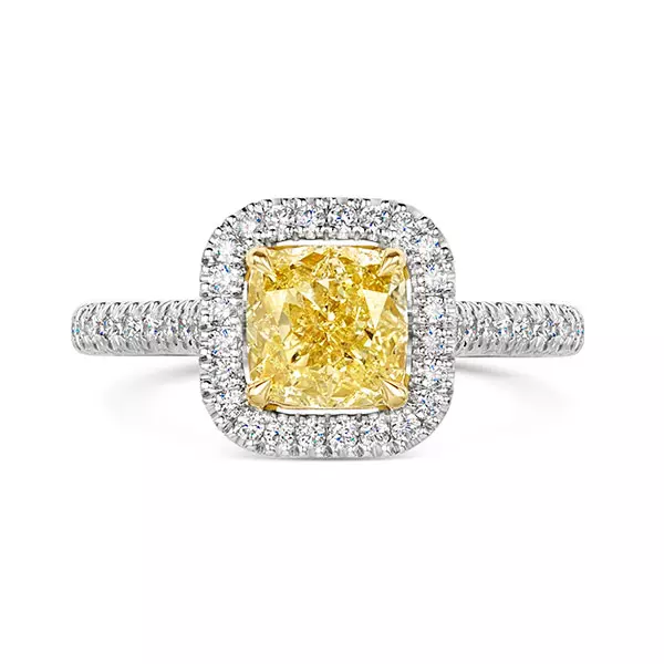 Yellow Diamond Engagement Rings - 0% Finance