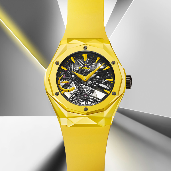 Hublot Classic Fusion Tourbillon Orlinski Yellow 45mm Watch