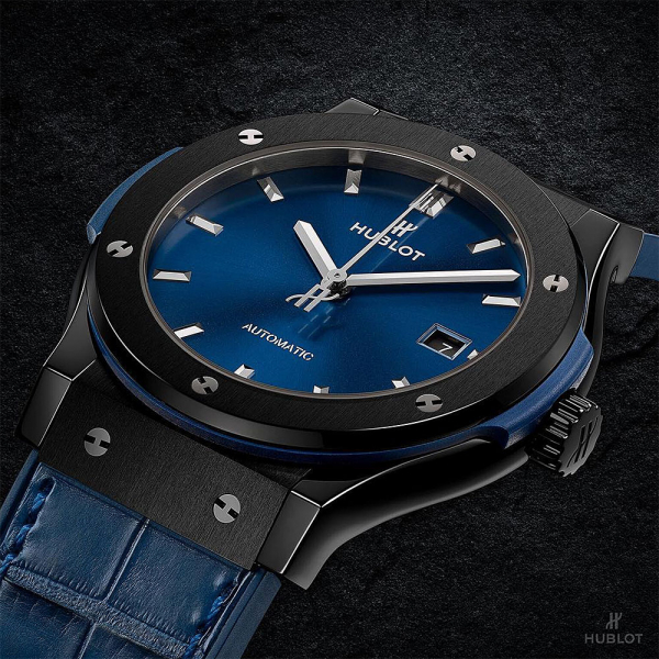 Hublot Classic Fusion Ceramic Blue 45mm Watch 511.CM.7170.LR