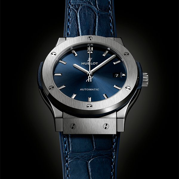 Hublot Classic Fusion Titanium Blue 45mm Watch 511.NX.7170.LR