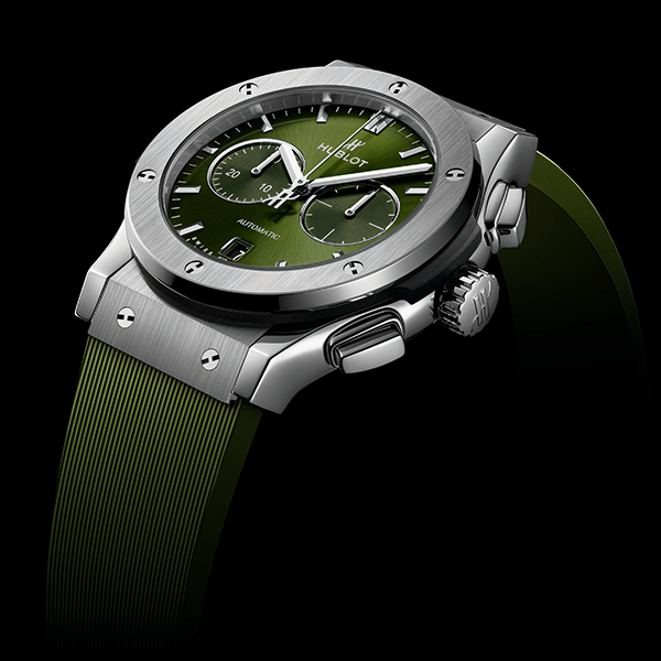 Hublot Classic Fusion Green Titanium 42mm Watch 541.NX.8970.RX