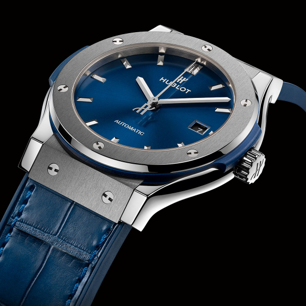 Hublot Classic Fusion Titanium Blue 42mm Watch 542.NX.7170.LR