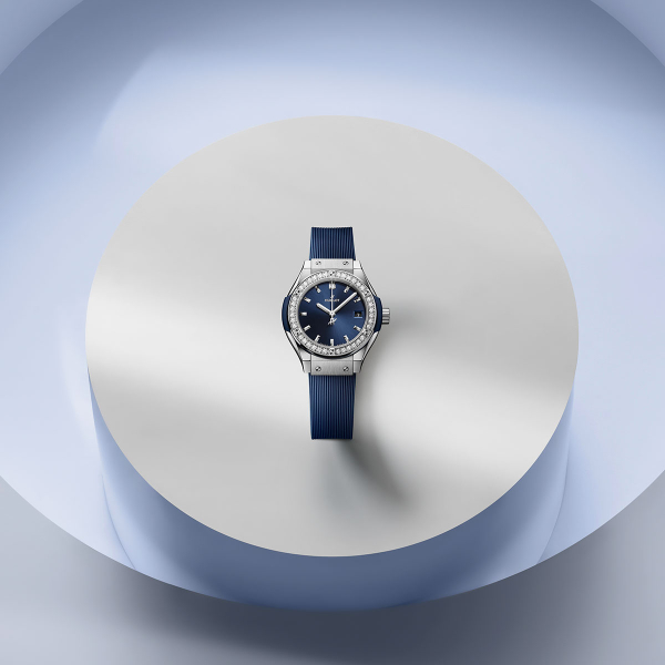 Hublot Classic Fusion Titanium Blue Diamonds Watch