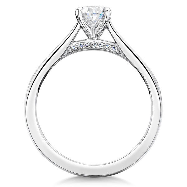 ROX Adore Oval Cut Diamond Ring in Platinum