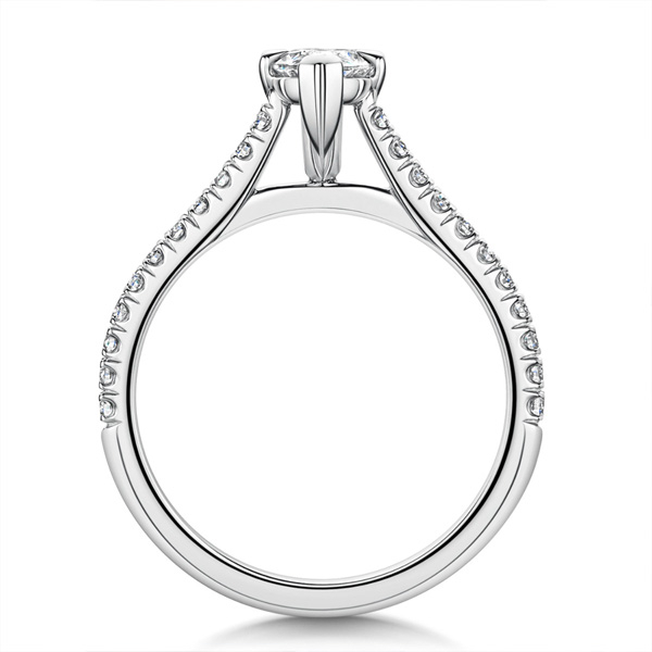 ROX Love Marquise Cut Diamond Ring in Platinum