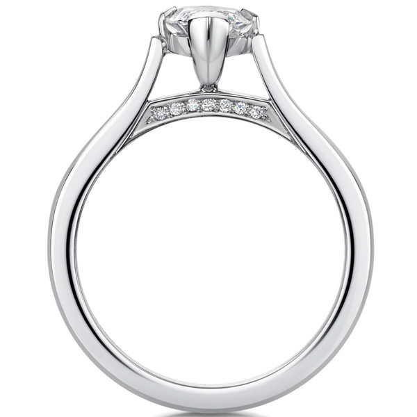 ROX Adore Marquise Solitaire Diamond Ring in Platinum