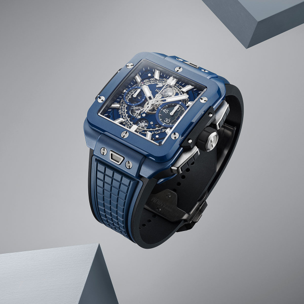 Hublot Square Bang Unico Blue Ceramic 42mm Watch