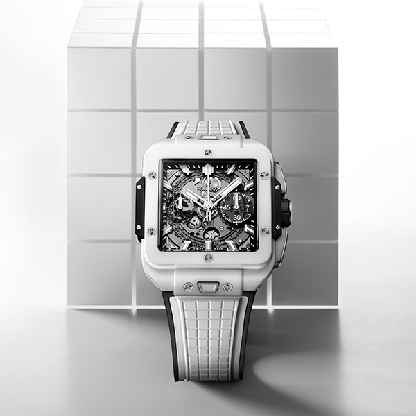 Hublot Square Bang White Ceramic 42mm Watch 821.HX.0170.RX