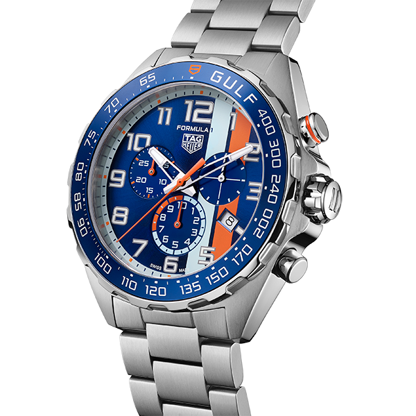 TAG Heuer Formula 1 Chronograph X Gulf 43mm Watch CAZ101AT.BA0842