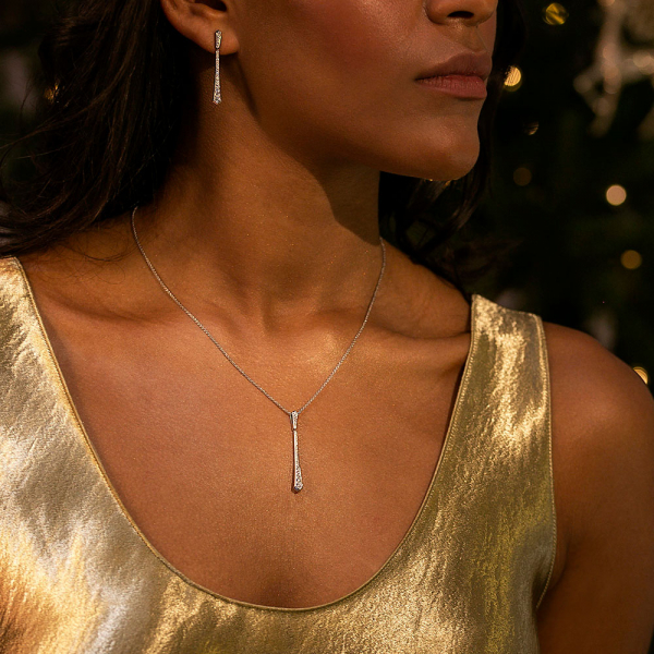 ROX Cosmic Diamond Drop Necklace 