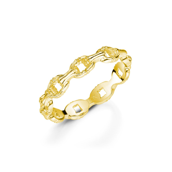 ROX Cane Yellow Oval Link Ring