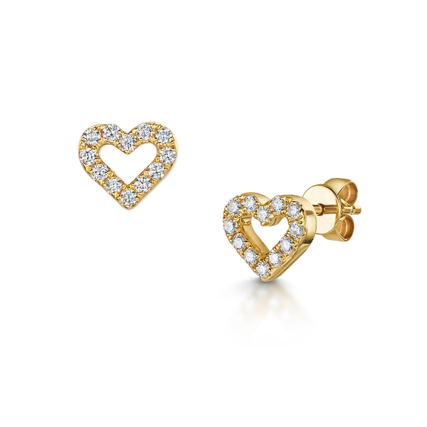 Miss ROX Diamond Heart Earrings