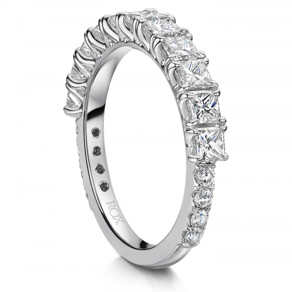 ROX Love Princess Cut Diamond Eternity Ring