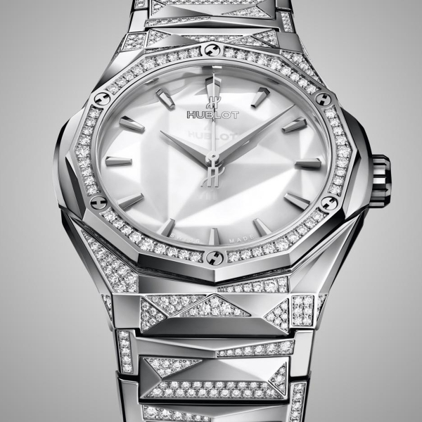 Hublot Classic Fusion Orlinski Titanium White Pave 40mm Watch  550.NS.2200.3804.ORL