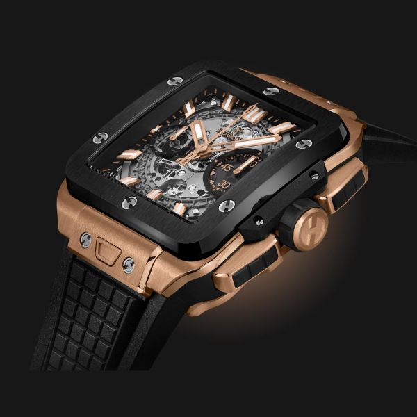 Hublot Square Bang Unico King Gold Ceramic 42mm Watch 