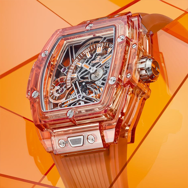 Hublot Spirit of Big Bang Tourbillon Orange Sapphire Watch 645.JO.0120.RT