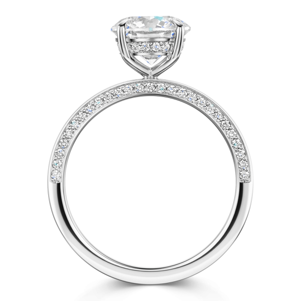 Adore Lab Grown Brilliant Cut Diamond Ring in Platinum