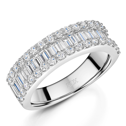 Love Baguette & Brilliant Cut Diamond Ring 1.28cts