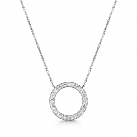 adore circle necklace