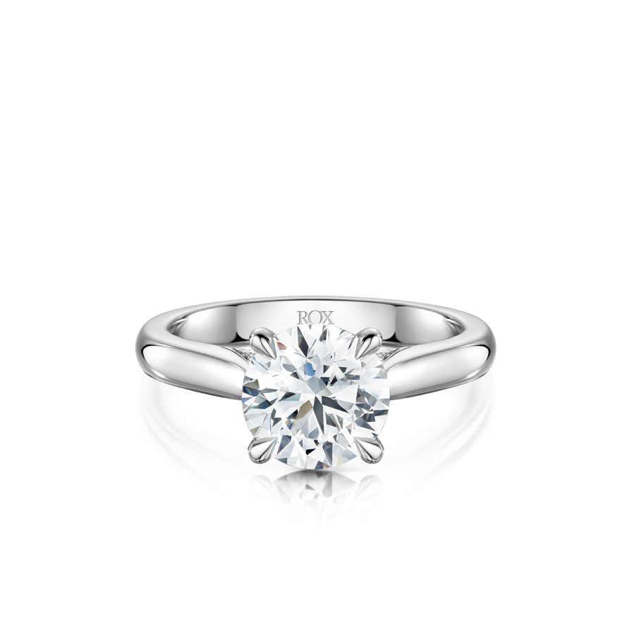  ROX engagement ring collection: 'Adore' solitaire diamond engagement ring